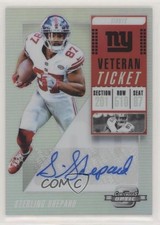 2018 Panini Contenders Optic Veteran Ticket 21/25 Sterling Shepard Auto 8k4