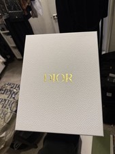 Authentic Dior White Empty Gift Box Measures 11.75 x 7 x 3.75 W/ Tissue Paper