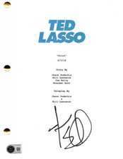Jason Sudeikis Signed Ted Lasso Pilot Script Authentic Autograph Beckett