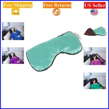 Weighted Eye Pillow Mask Rose Velvet 9.5x4.5in for Sleep Yoga Meditation