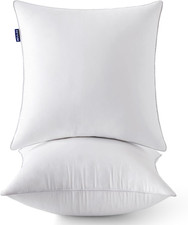 MIULEE 20 X 20 Pillow Inserts Set of 2 -Throw Pillows for Couch Sofa with 100 