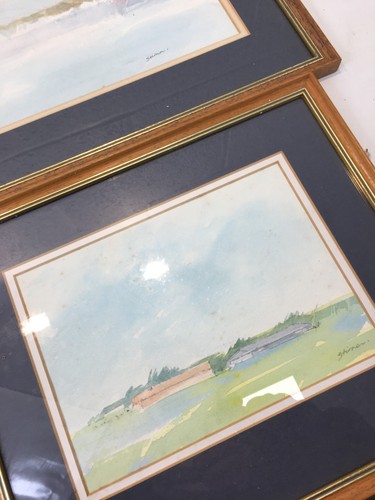Collection of Original Watercolour Paintings Signed by Artist Stirra? 13.5x11.5" - Picture 4 of 6