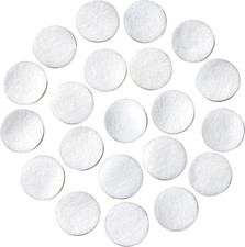 White Adhesive Felt Circles; Stickers 1/2" Wide, 3/4" Wide, 1" Wide or 1.5" Wide