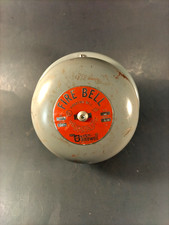 Bliss Gamewell 48308 Vibrating 6" Fire Bell, 5-6 Volt AC, Circa 1960s-70s