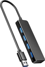 USB Hub 3.0, PANPEO 4-Port 3.0 Multi Port Expander for Black 