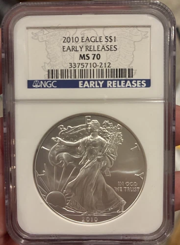 2010 American Silver Eagle NGC MS70 Early Releases Stunning No Reserve Free S&H