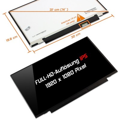 14,0'' LED Display matt passend für Innolux N140HCE-EBA Full-HD 1920x1080