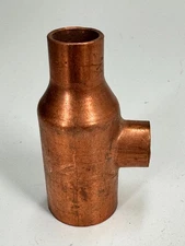 MUELLER 1" x 1/2" x 1/2" CTS Copper Solder Joint (Sweat) Reducing Tee