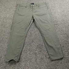 Gap Jeans Womens 18 Green Denim Pants Slim Skinny High Rise Jegging Stretch Flex