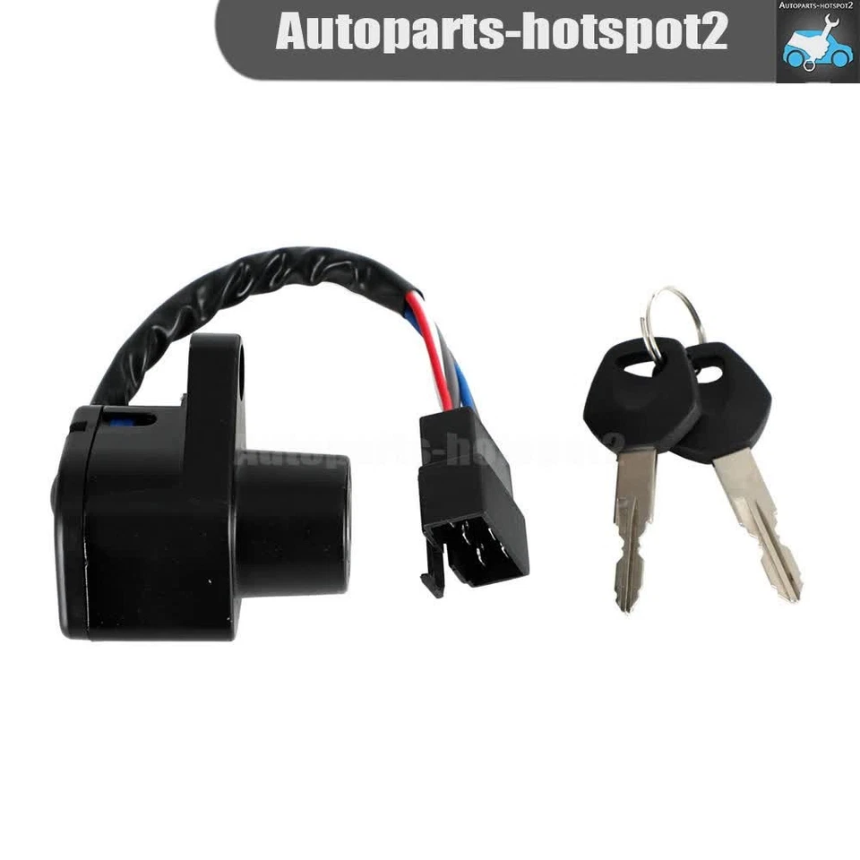 Ignition Key Switch 227005-1204 Fits Kawasaki Vulcan 500 EN500 LTD 1990-2009 Foto 3 de 4