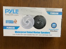 Pyle PLMRS4B Waterproof Related Marine Speakers 2 speakers per box 