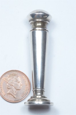 QUALITY ANTIQUE ENGLISH SILVER DESK SEAL by SAMPSON MORDAN 
