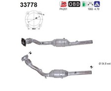 AS Katalysator 33778 für VW NEW BEETLE 9C1 1C1 GOLF 4 1J1 SKODA OCTAVIA 1 1U2 2