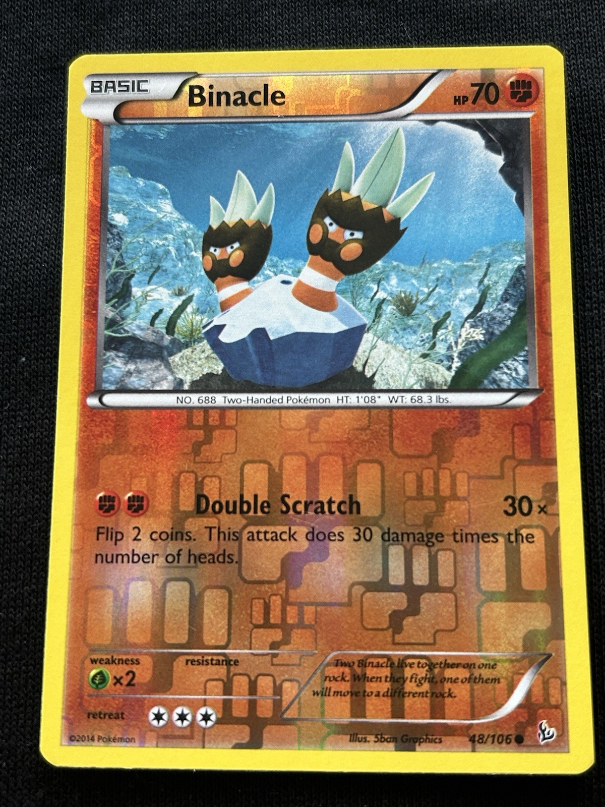 Binacle 48/106 Flashfire Reverse Holo LP Condition
