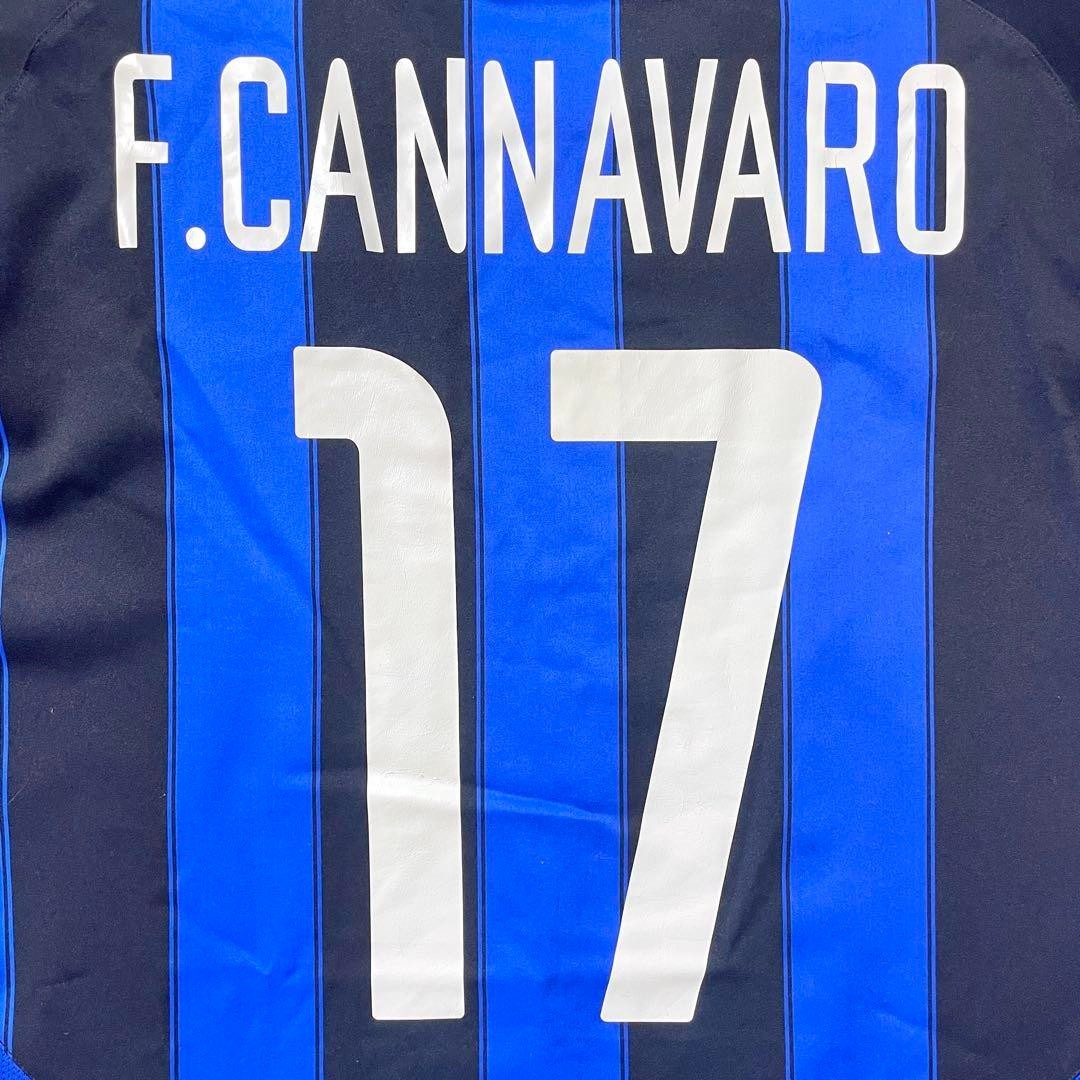 Cannavaro #17 Inter Milan 2003-04 Home Jersey Name L Size Rare