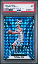 2024 PANINI MOSAIC ELEVATE REACTIVE BLUE #19 TRISTAN DA SILVA 30/99 PSA 9