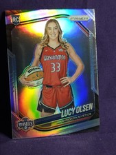 2025 Panini Prizm WNBA Lucy Olsen #145 Rookie Variation Silver Prizm RC Mystics 