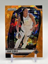 2024 Panini Prizm WNBA - Kiah Stokes #122 Orange Ice Prizm SP Aces