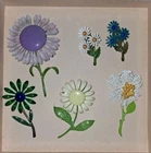 Lot of 6 Vintage Flower Brooch Pins Enamel Mixed Floral Costume Jewelry