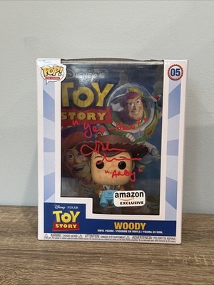 Funko Pop! Toy Story 4 Woody #522 Voice of Andy Signed by John Morris.WITH COA