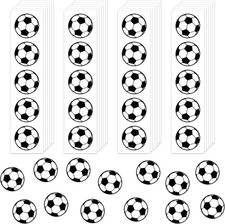 120 Pcs Soccer Stickers Vinyl, Soccer Ball Stickers for Water Bottle Kids Girls