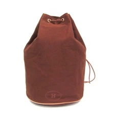 Hermes Polochon Mimil GM Women's Cotton,Leather Backpack,Shoulder ... BF587926