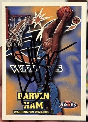 Darvin Ham Signed 1997-98 NBA Hoops #327 IP Auto Washington Wizards Autograph