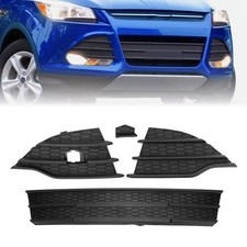 For Ford Escape 13-16 2015 Front Bumper Grille Grill Fog Lamp Cover Black Panel