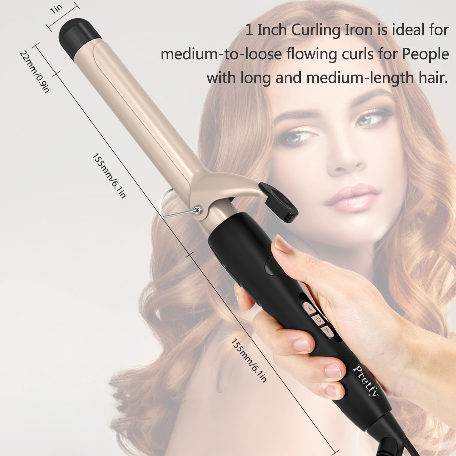 Hair Curler Temperature Adjustable Lcd Temp Zcwh