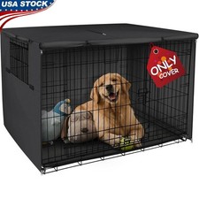 48" Dog Crate Cover Heavy Duty Polyester Pet Kennel Sunshade Universal Durable
