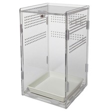 Jumping Spider Enclosure Acrylic Bug Habitat Arboreal 4.7x4.7x8 Inch