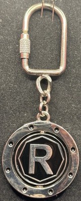 Ganz Initial Fidget Spinner Keychain   R   New Vintage Early 2000 s