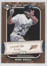 2005 Upper Deck Classics Classic Moments 595/1999 Wade Boggs #CM-WB HOF 1u6