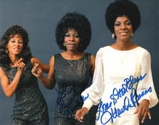 Martha Reeves and The Vandellas REAL hand SIGNED Photo #1 COA by Martha & Lois
