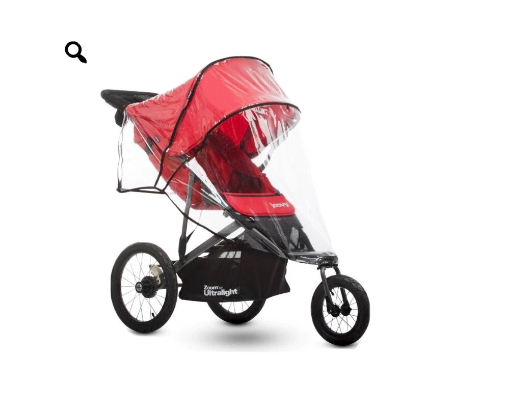 Joovy Kooper X2 Regenhoes - Geventileerd & Doorschijnend, Perfecte Bescherming Tegen Regen