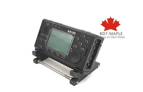 special designed desk bracket stand holder / xiegu X5105 X6100 X6200 transceiver - Zdjęcie 2 z 4