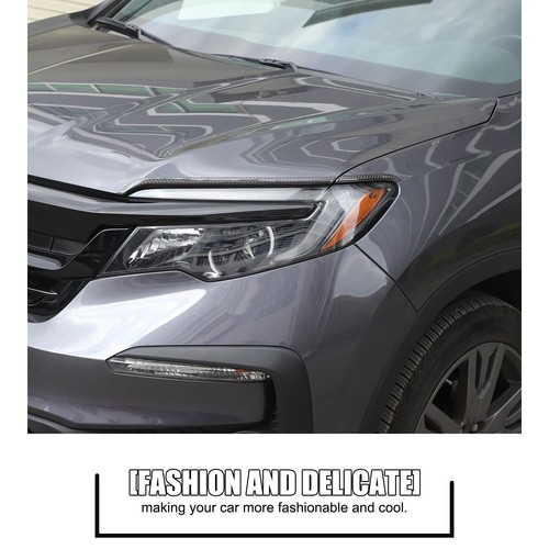 For Honda Pilot 2016-2022 Decorative Sticker Carbon Fiber Headlight Eyebrow Lip - Picture 5 of 13