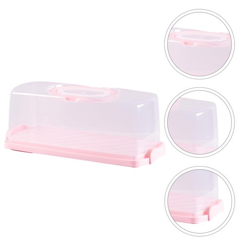 Loaf Cake Box Plastic Cake Box Bread Keeper Loaf Cake Container Toast Bread Box