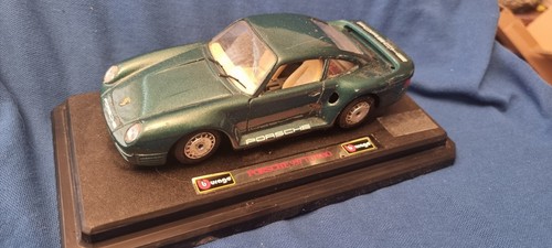Burago Porsche 959 Turbo auf Sockel keine andere Verpackung - Bild 1 von 8