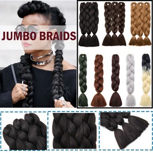 24 Ombre Kanekalon Dip Dye Jumbo Braid Synthetic Hair Extensions