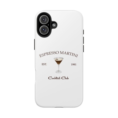 Espresso Martini Tough Phone Case - Stylish Protection for Cocktail Lovers, Fun