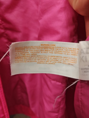 Sunice Vibrant Pink Vintage 80's / 90's Ski Jacket US Size 12 Adult Small - Picture 9 of 11