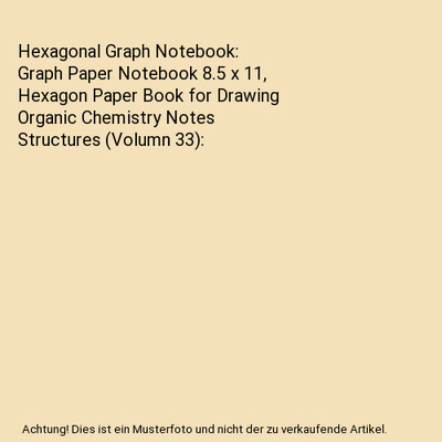 Hexagonal Graph Notebook: Graph Paper Notebook 8.5 x 11, Hexagon Paper Book for 
