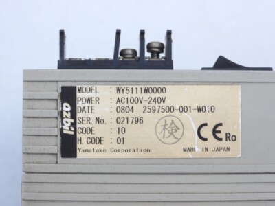 YAMATAKE CORPORATION AZBIL MODEL INFILEX GC WY5111 RY5004A RY5016D