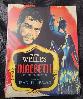 Macbeth = 1948 = Blu-Ray = Kino Lorber = SLIPCOVER = Orson Welles = SEALED