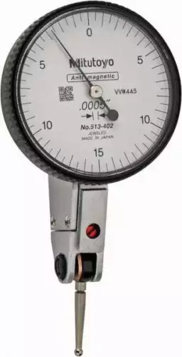 Mitutoyo 513-402 Quick Set Horizontal Dial Test Indicator: 0.03" Range, 0.000...