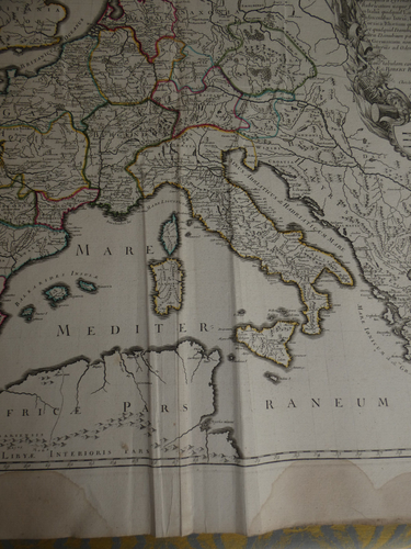 Carte empire de charlemagne, vaugondy 1743, edition delamarche 1797 - Bild 6 von 6