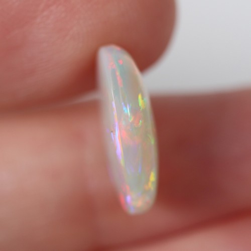 4.37ct Dark Australian Opal, Natural Solid Opal Polished Cabochon 11 x 14.9mm - Picture 5 of 5
