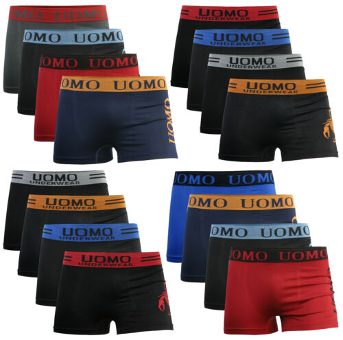 4-20er Pack Boxershorts Retro Shorts Unterwäsche Unterhose Seamless Boxers - Bild 1 von 12