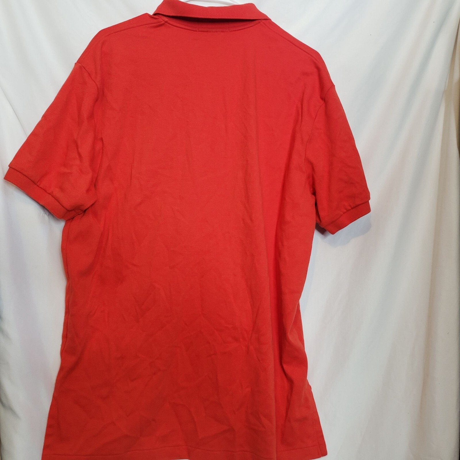 Polo Ralph Lauren vintage cotone camicia colletto rosso brillante blu pony taglia large